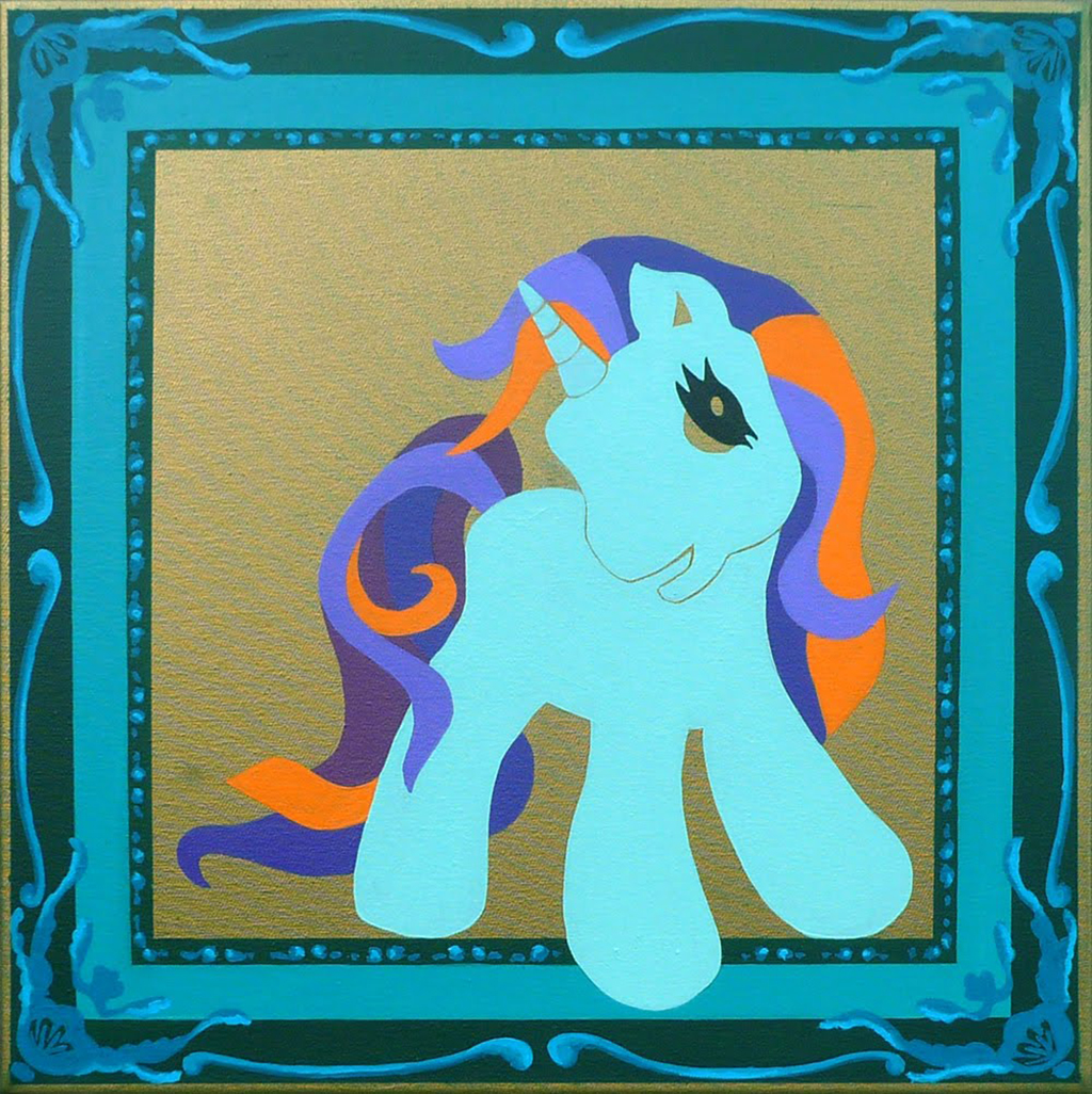My little pony 1, akril, vászon, 50x50 cm, 2011. (magántulajdonban)