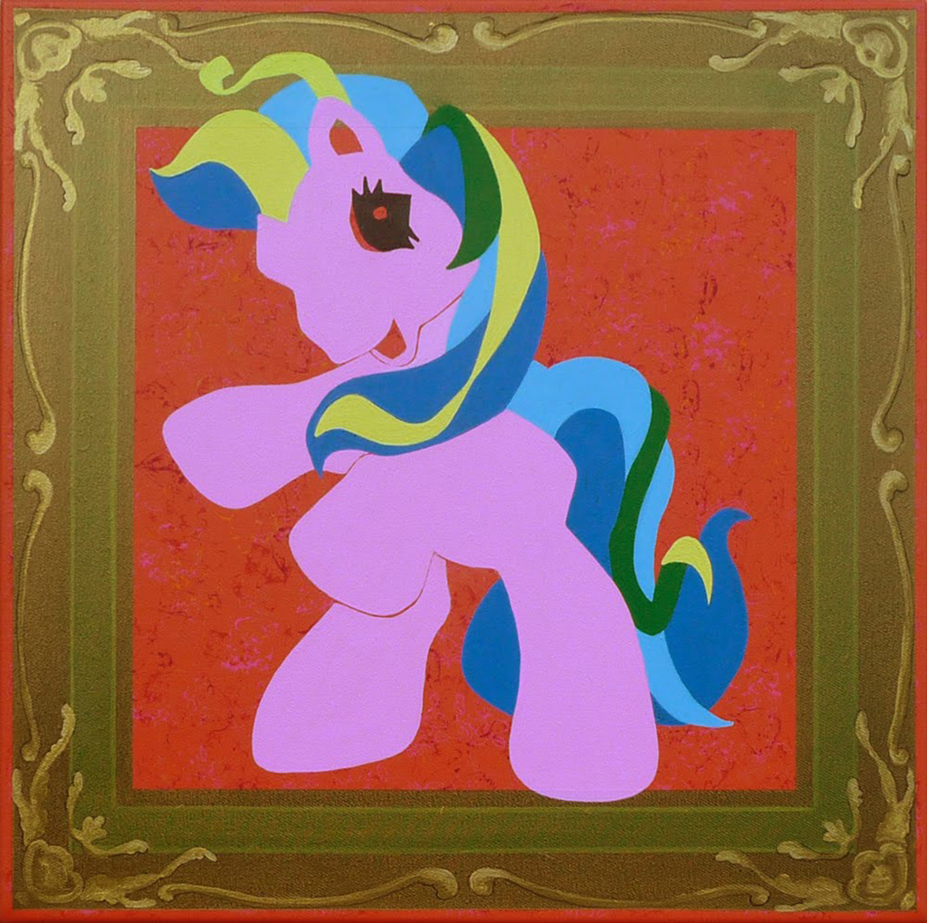 My little pony 2, akril, vászon, 50x50 cm, 2011. (magántulajdonban)