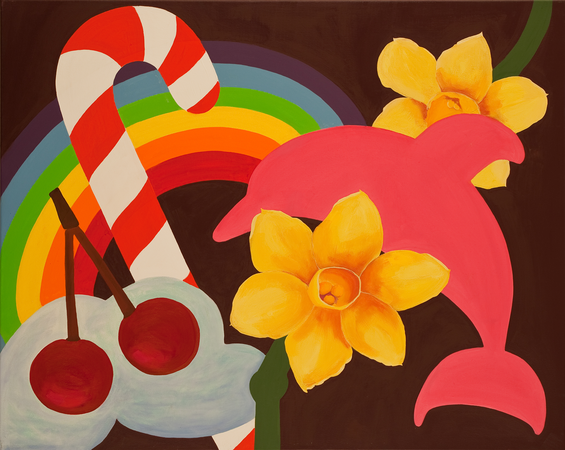 Cseresznye, olaj, vászon, 80x100 cm, 2010. (magántulajdonban)